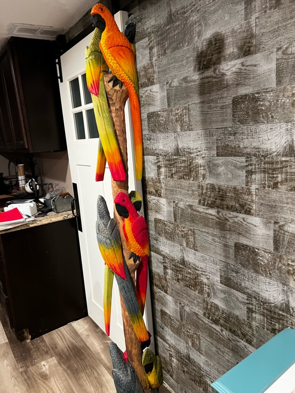 Colorful Parrot Vibrant Red, Orange & Yellow Home Decor